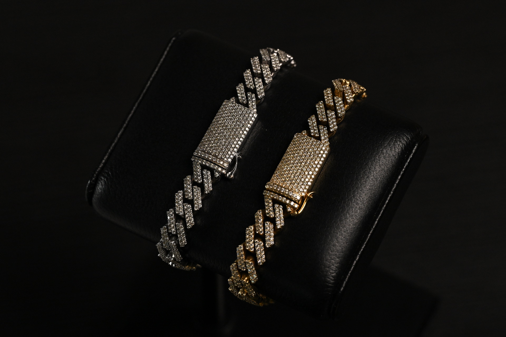 Luxury jewelry on black velvet