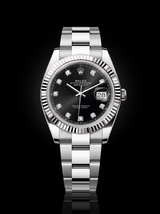 2026 Rolex Datejust 41 126334 Black Diamond Dial Fluted Bezel Oyster Bracelet – New