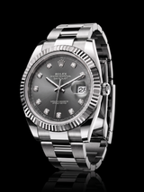 2026 Rolex Datejust 41 126334 Slate Diamond Dial Fluted Bezel Oyster Bracelet – New