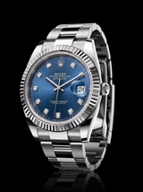 2026 Rolex Datejust 41 126334 Blue Diamond Dial Fluted Bezel Oyster Bracelet – New
