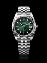 2026 Rolex Datejust 41 126334 Green Ombré Dial Fluted Bezel Jubilee Bracelet – New