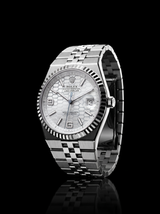 Rolex Land-Dweller 40mm Intense White Honeycomb Dial White Rolesor Flat Jubilee 127334 – New 2026