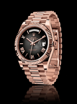 Rolex Day-Date 40mm Slate Ombré Roman Dial Everose Gold President 228235 – New 2026