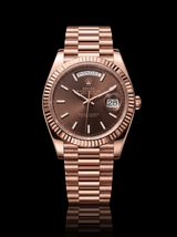 Rolex Day-Date 40mm Chocolate Stick Dial Everose Gold President 228235 – New 2026