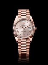 Rolex Day-Date 40mm Sundust Roman Dial Everose Gold President 228235 – New 2026