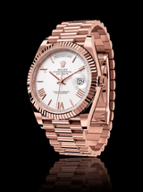 Rolex Day-Date 40mm White Roman Dial Everose Gold President 228235 – New 2026