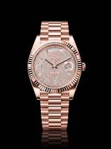 Rolex Day-Date 40mm Diamond-Paved Dial Everose Gold President 228235 – New 2026