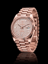 Rolex Day-Date 40mm Diamond-Paved Dial Everose Gold President 228235 – New 2026