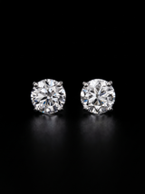 Natural Diamond Stud Earrings