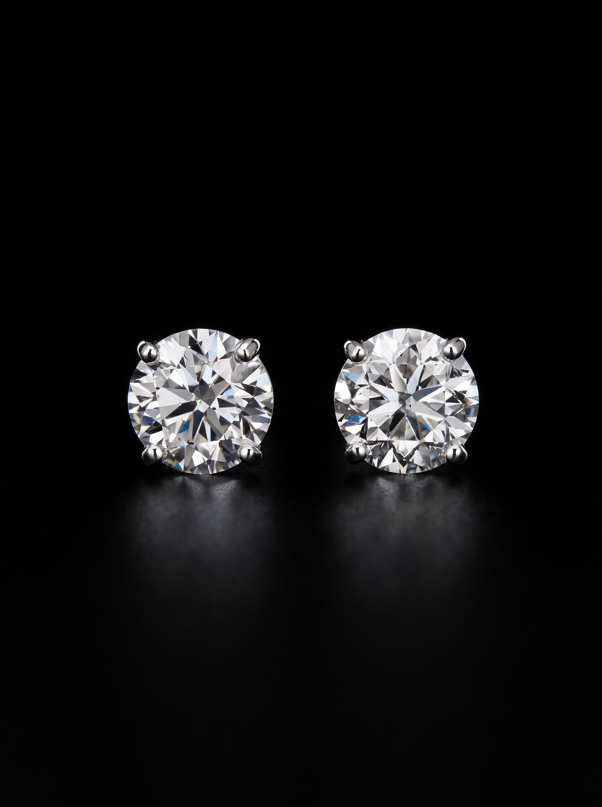 Natural Diamond Stud Earrings