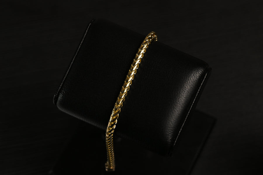 14kt Yellow Gold Franco Link Bracelet