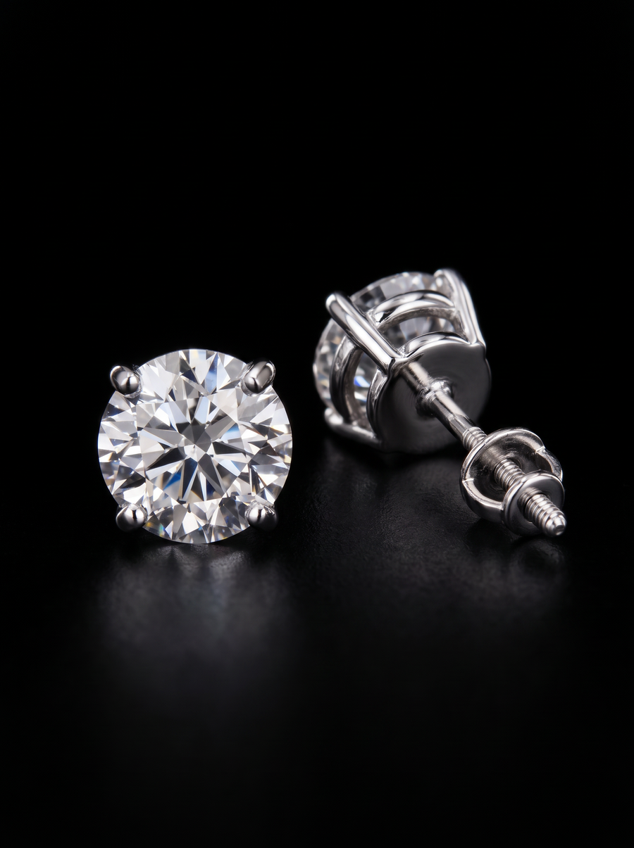 Lab-Grown Diamond Stud Earrings