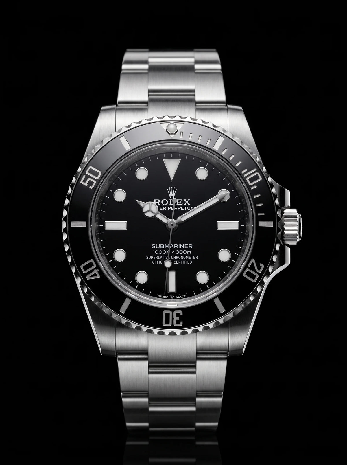 Rolex Submariner No-Date 41mm Black Dial Black Ceramic Bezel 124060 – New 2026
